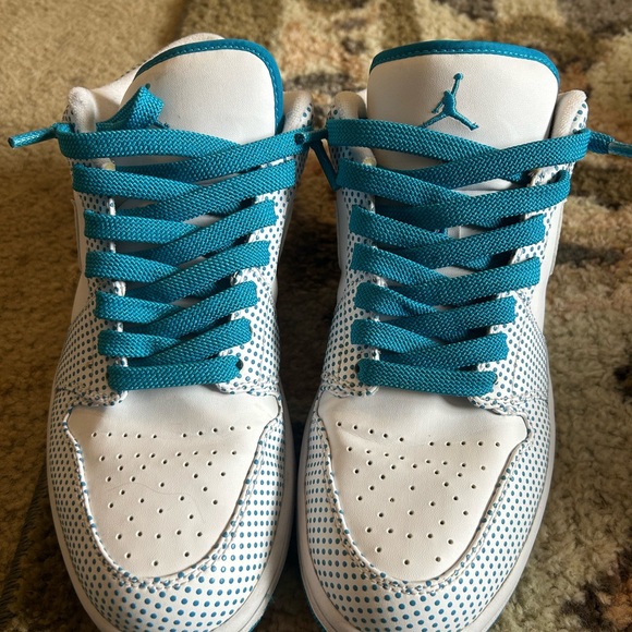 Air Jordan 1 low Phat polka dot turquoise